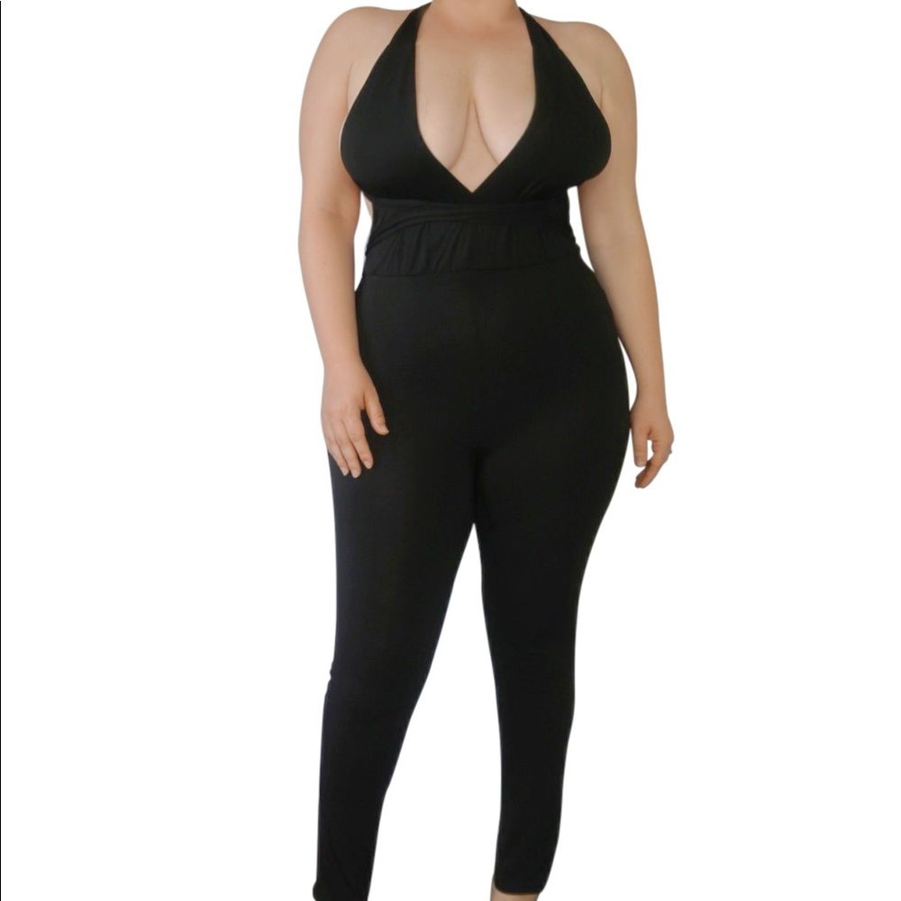 The Katana Jumpsuit Black Halter Jumpsuit Sexy